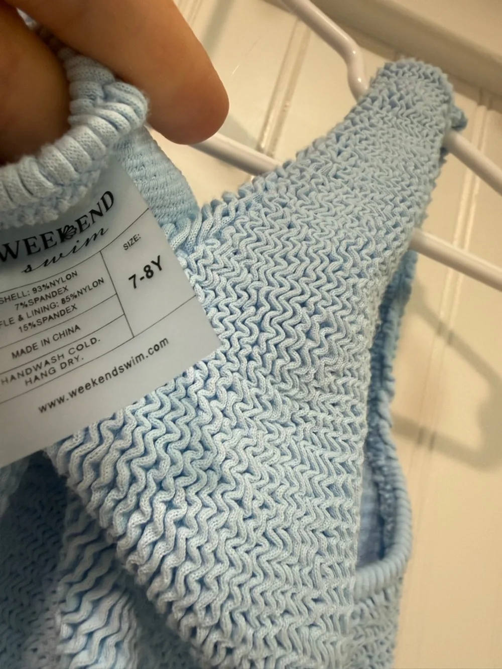 weekend swim light blue